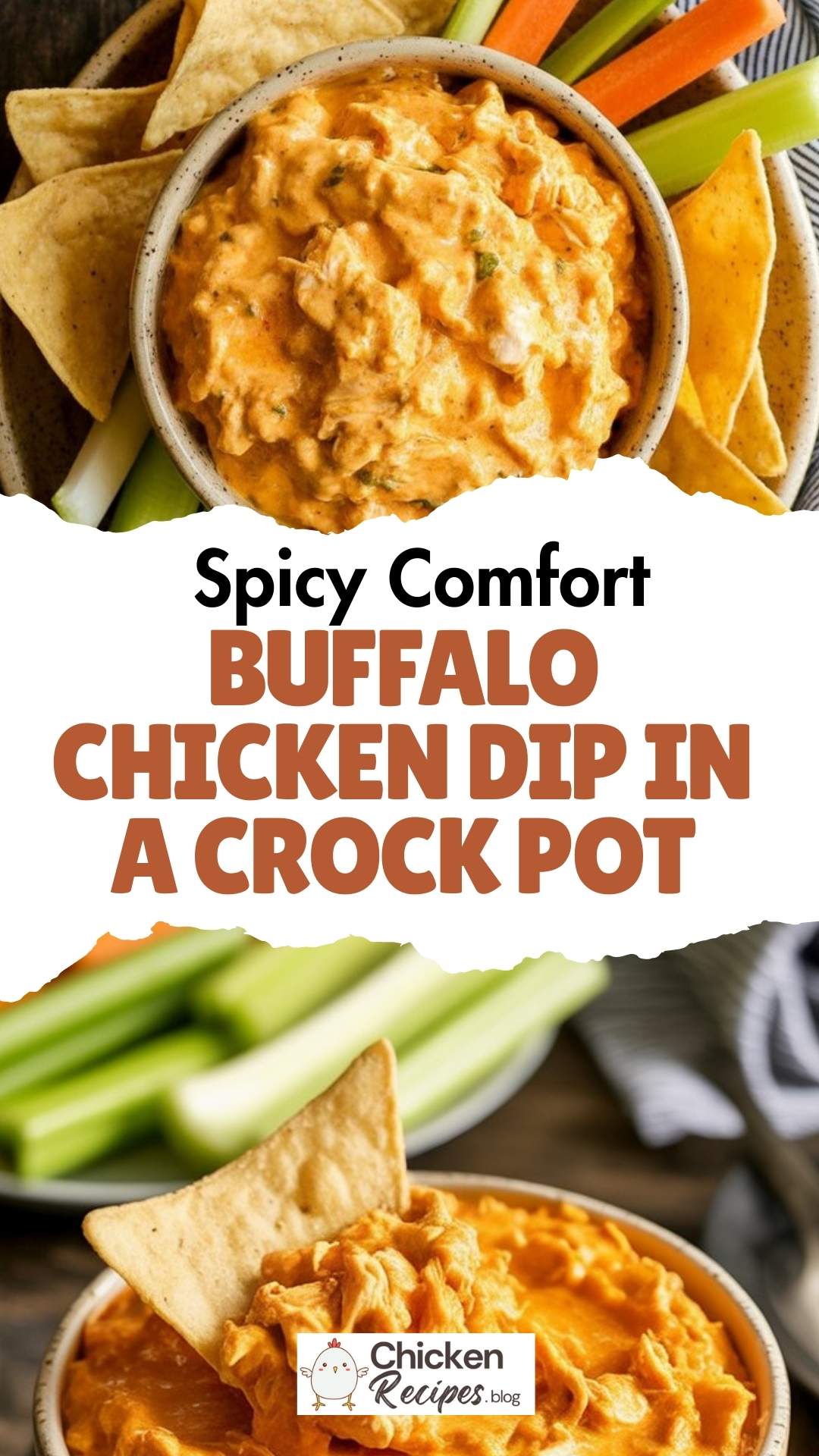 easy Buffalo Chicken Dip in a Crock Pot