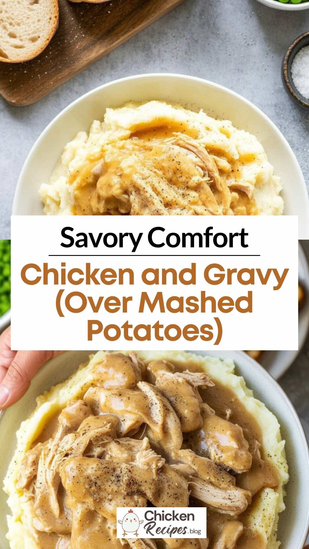 easy Chicken and Gravy (Over Mashed Potatoes)