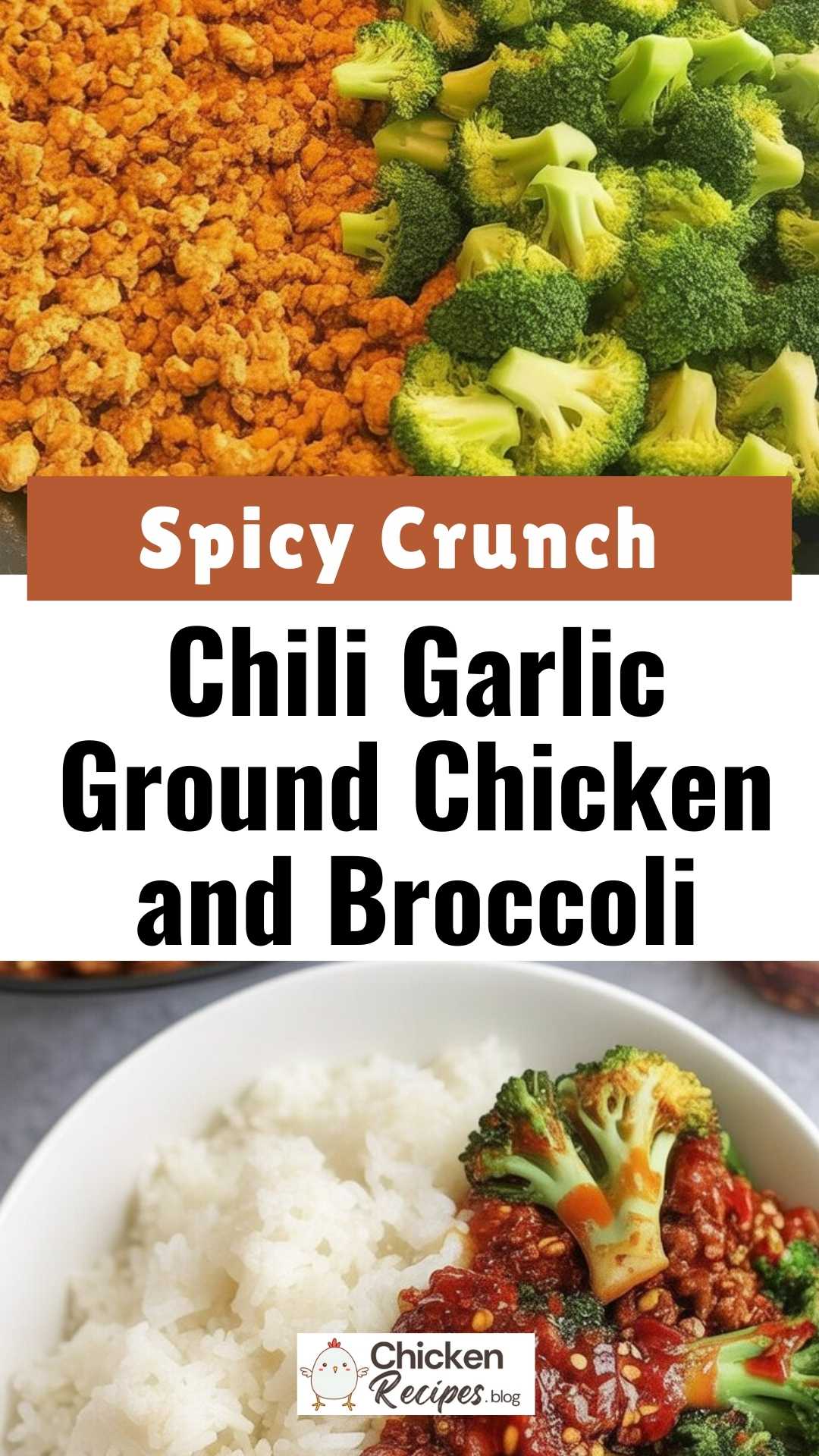 easy Chili Garlic Ground Chicken and Broccoli