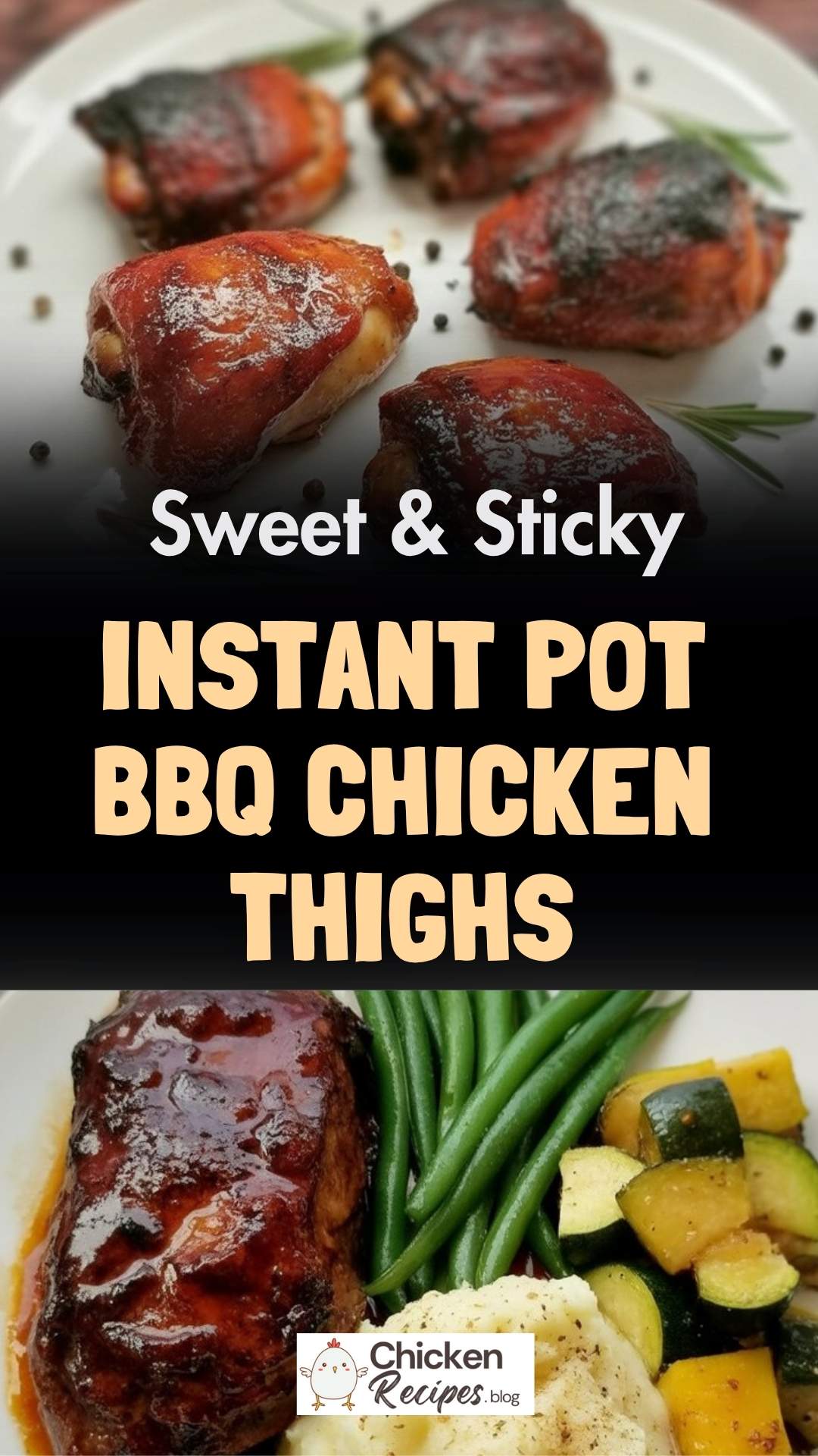 easy Instant Pot BBQ Chicken Thighs