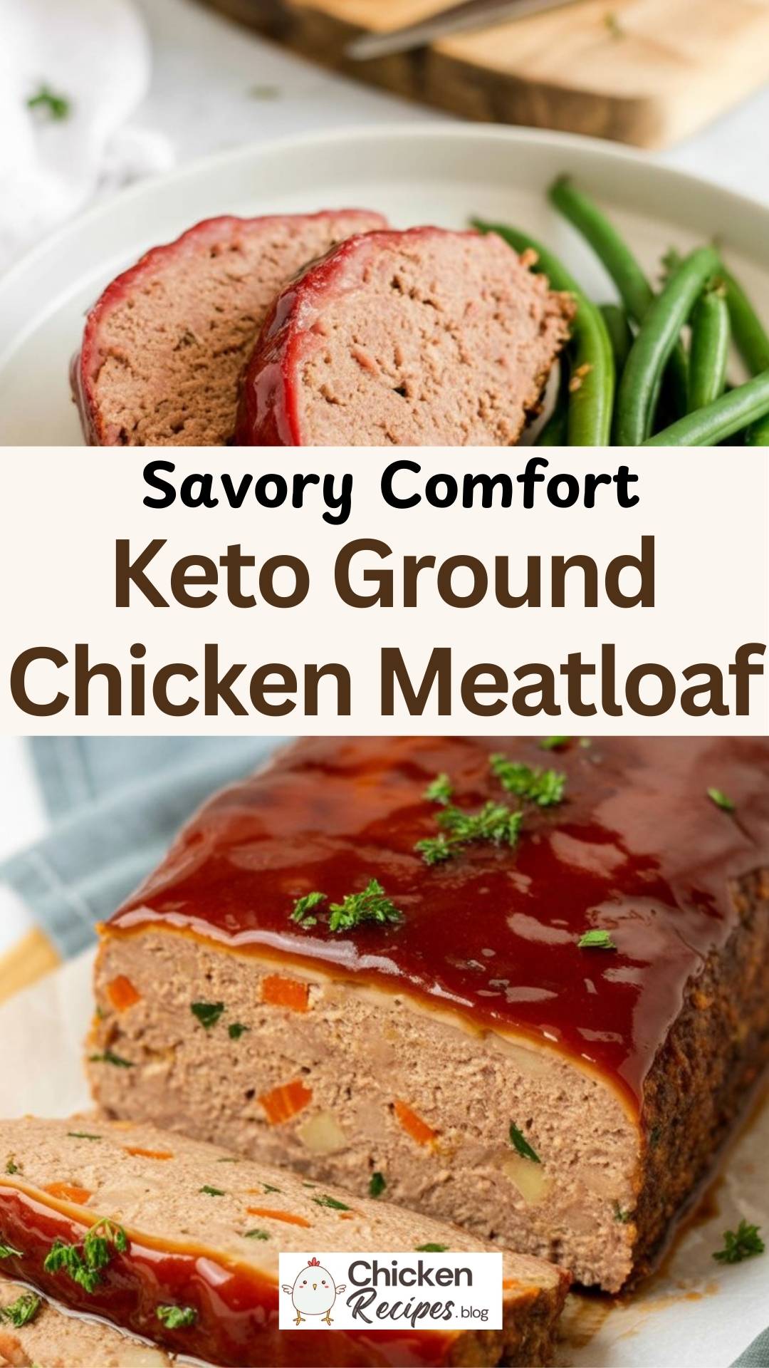 easy Keto Ground Chicken Meatloaf