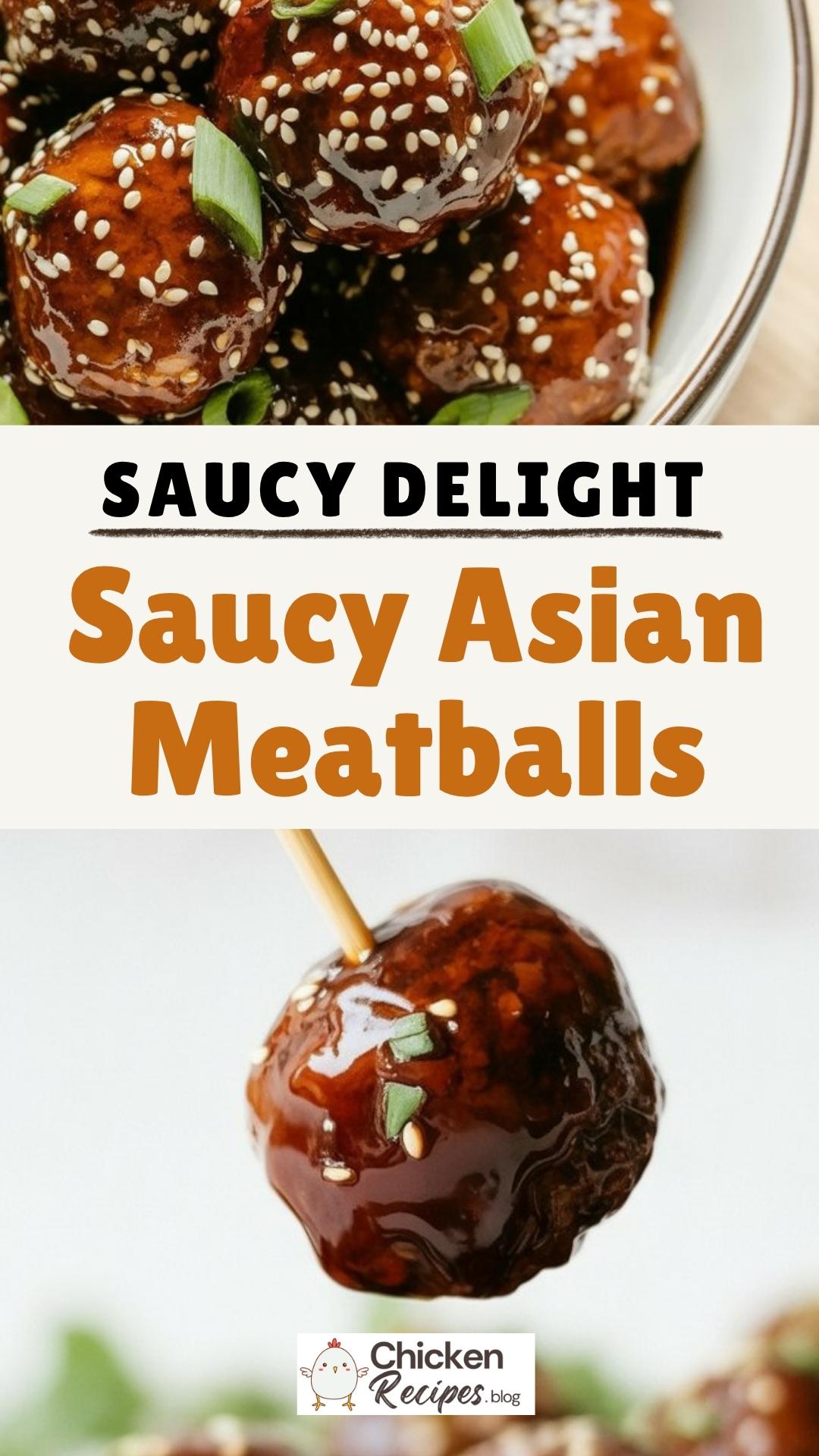 easy Saucy Asian Meatballs
