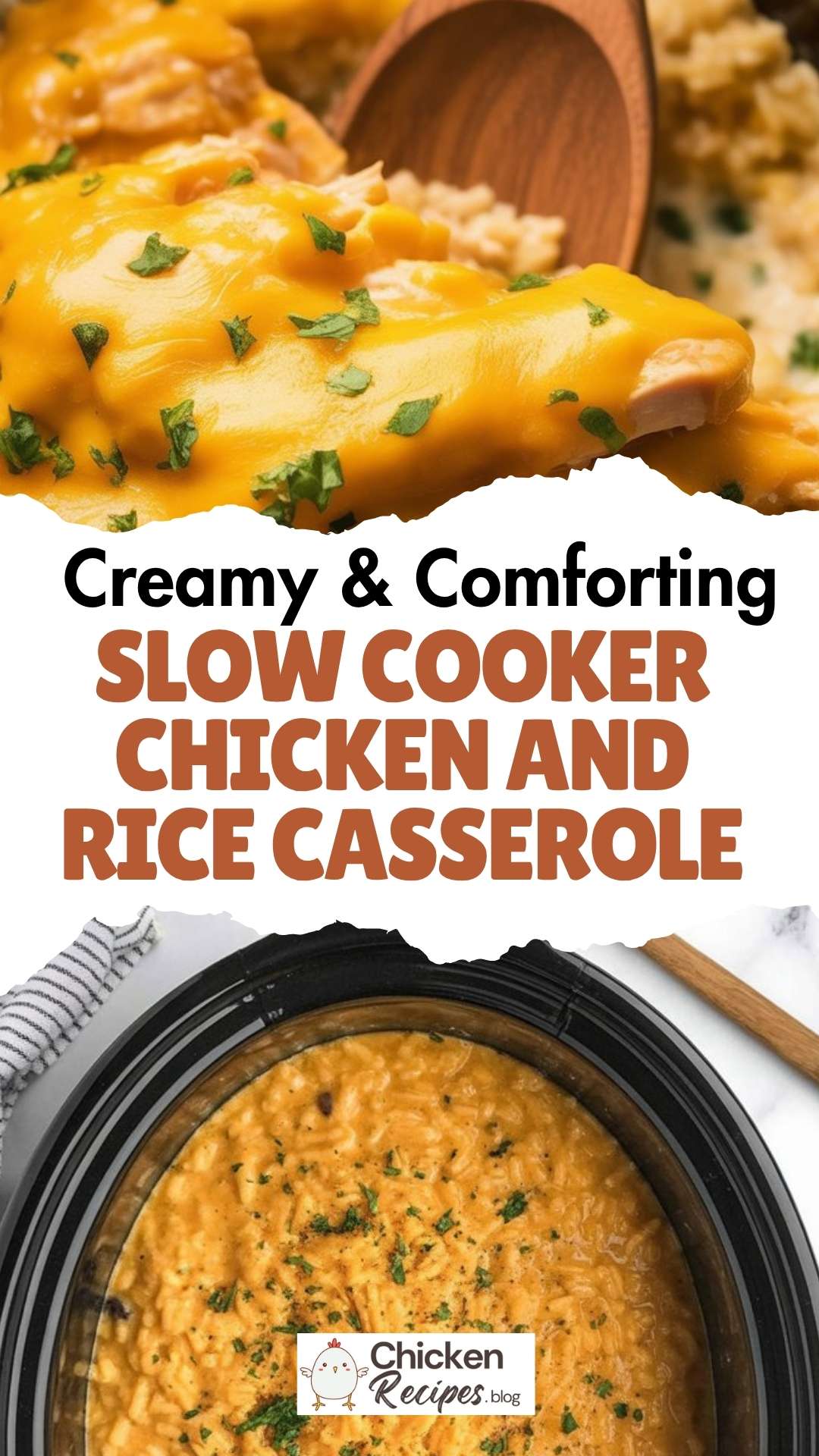 easy Slow Cooker Chicken and Rice Casserole