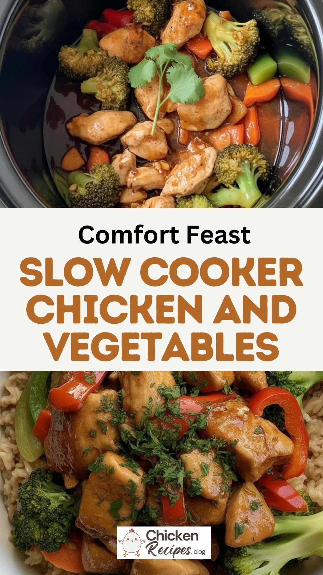 easy Slow Cooker Chicken and Vegetables